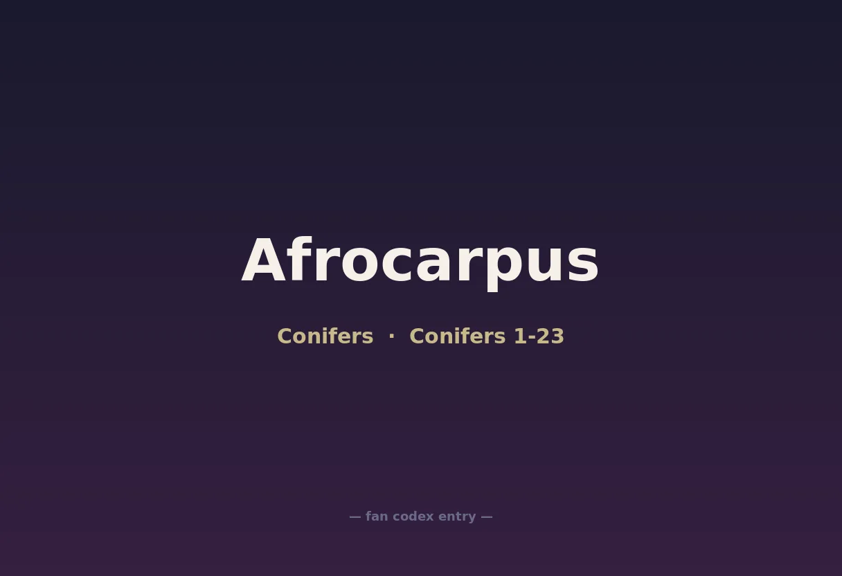 Afrocarpus