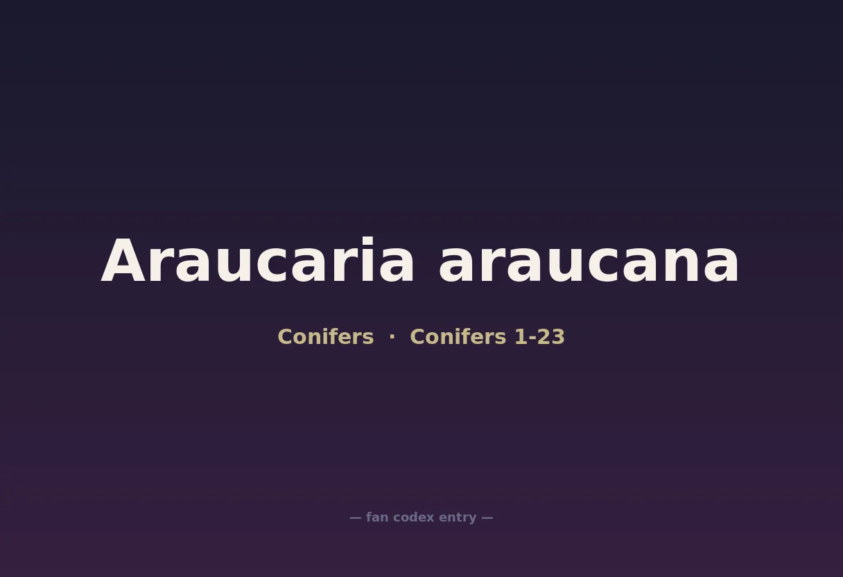Araucaria araucana